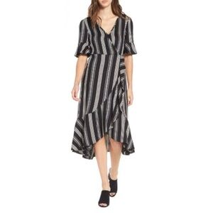 Band of Gypsies Black and White Striped Dress. Size M